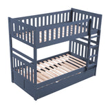 Nora Blue Twin Bunk Bed