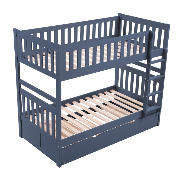Nora Blue Twin Bunk Bed