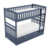 Nora Blue Twin Bunk Bed