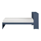 Nora Blue Twin Platform Bed Bookcase