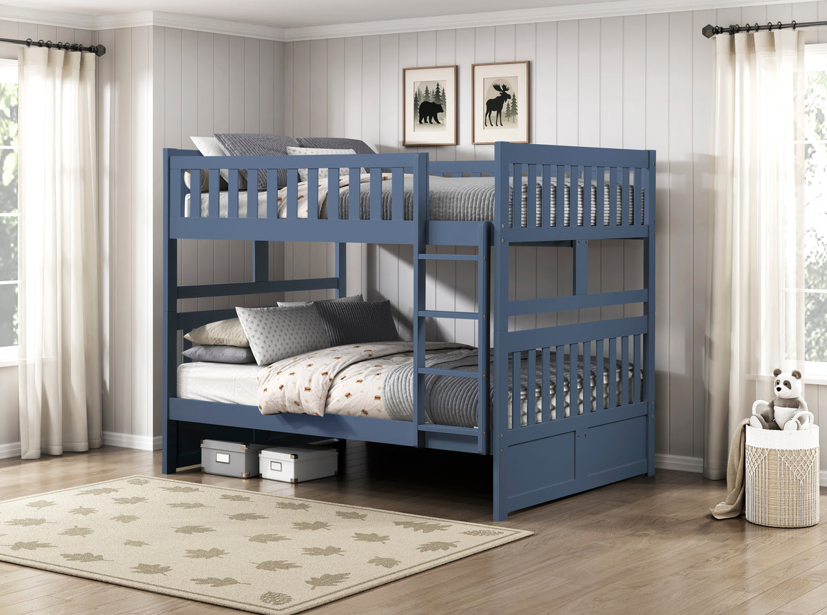Nora Blue Full Bunk Bed