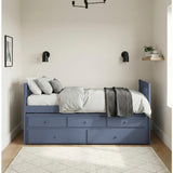Nora Blue Twin Trundle Bed