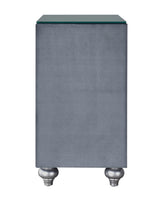 Cameo Gray Upholstered Panel Bedroom Set