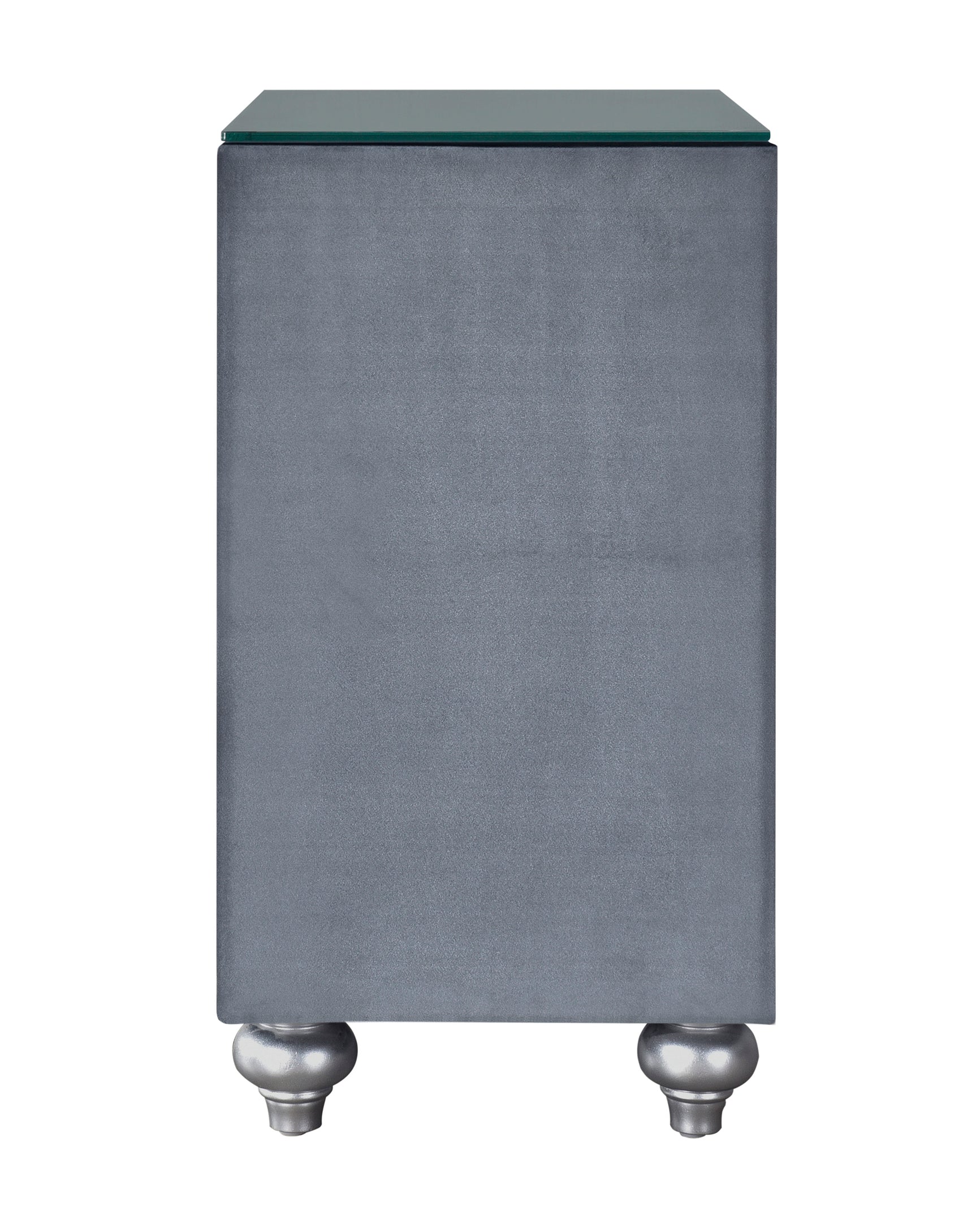 Cameo Gray Upholstered Panel Bedroom Set