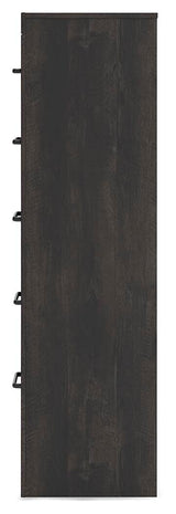 Delmorta Dark Gray Chest of Drawers