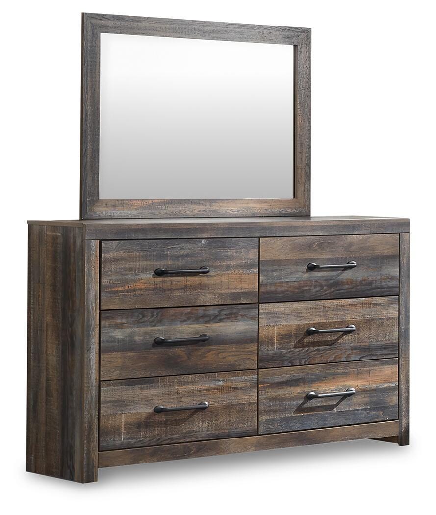 Drystan Multi Queen Panel Bed, Dresser, Mirror, Chest and 2 Nightstands