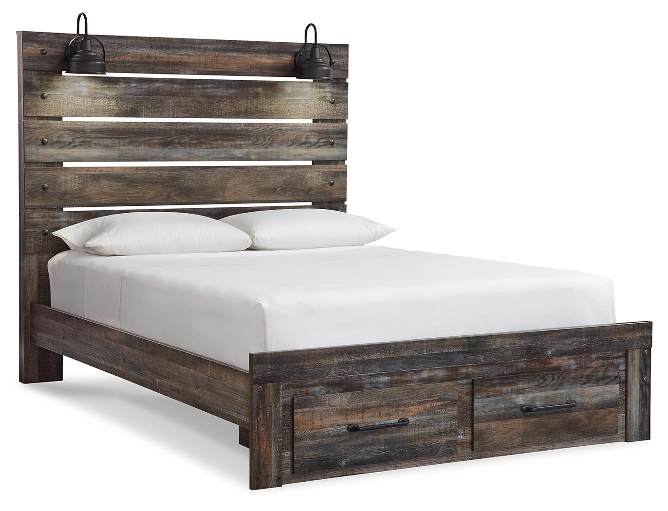 Drystan Multi Queen Panel Bed, Dresser, Mirror, Chest and 2 Nightstands