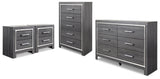 Lodanna Gray Dresser, Chest and Nightstand