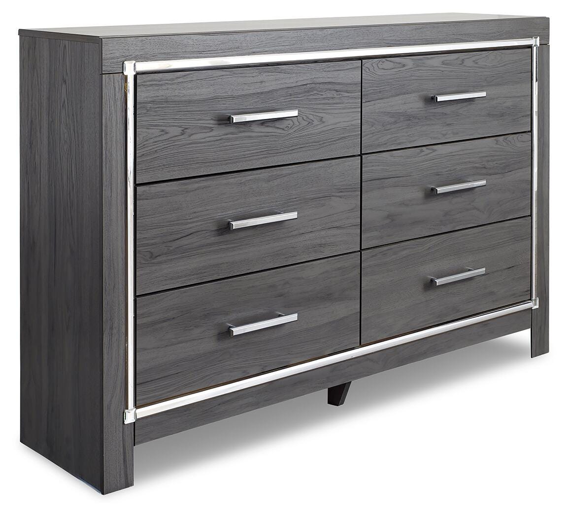 Lodanna Gray Dresser, Chest and Nightstand