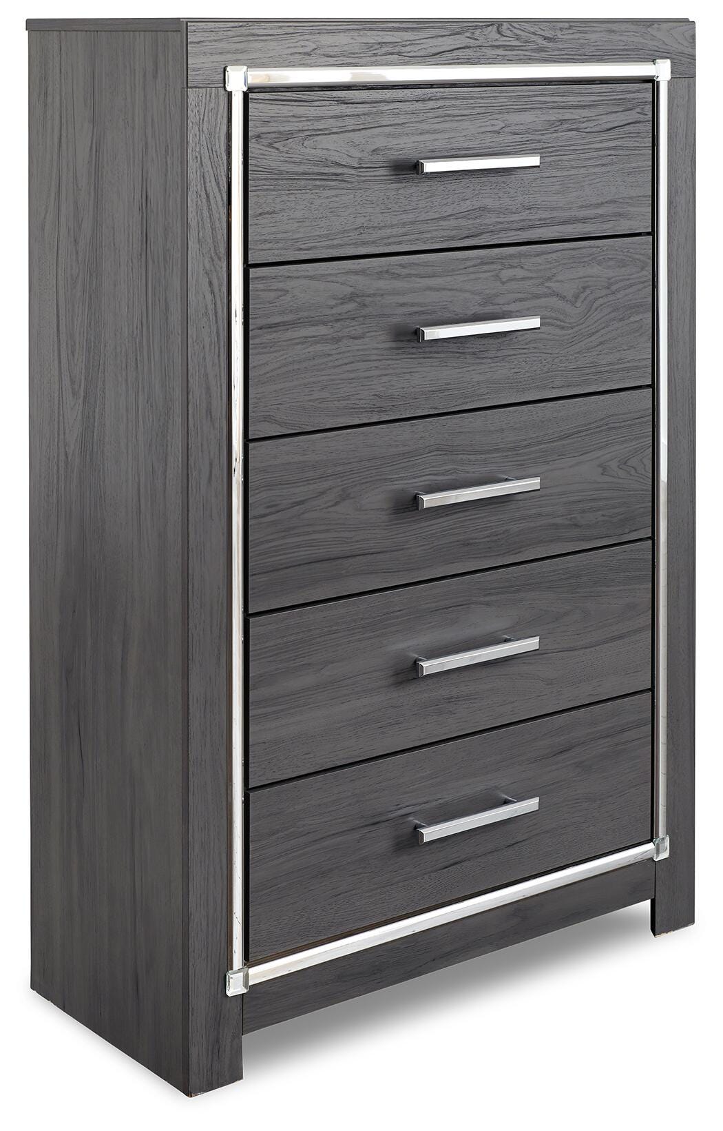 Lodanna Gray Dresser, Chest and Nightstand