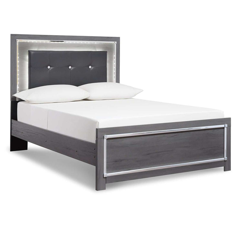 Lodanna Gray Full Panel Bed - Ornate Home