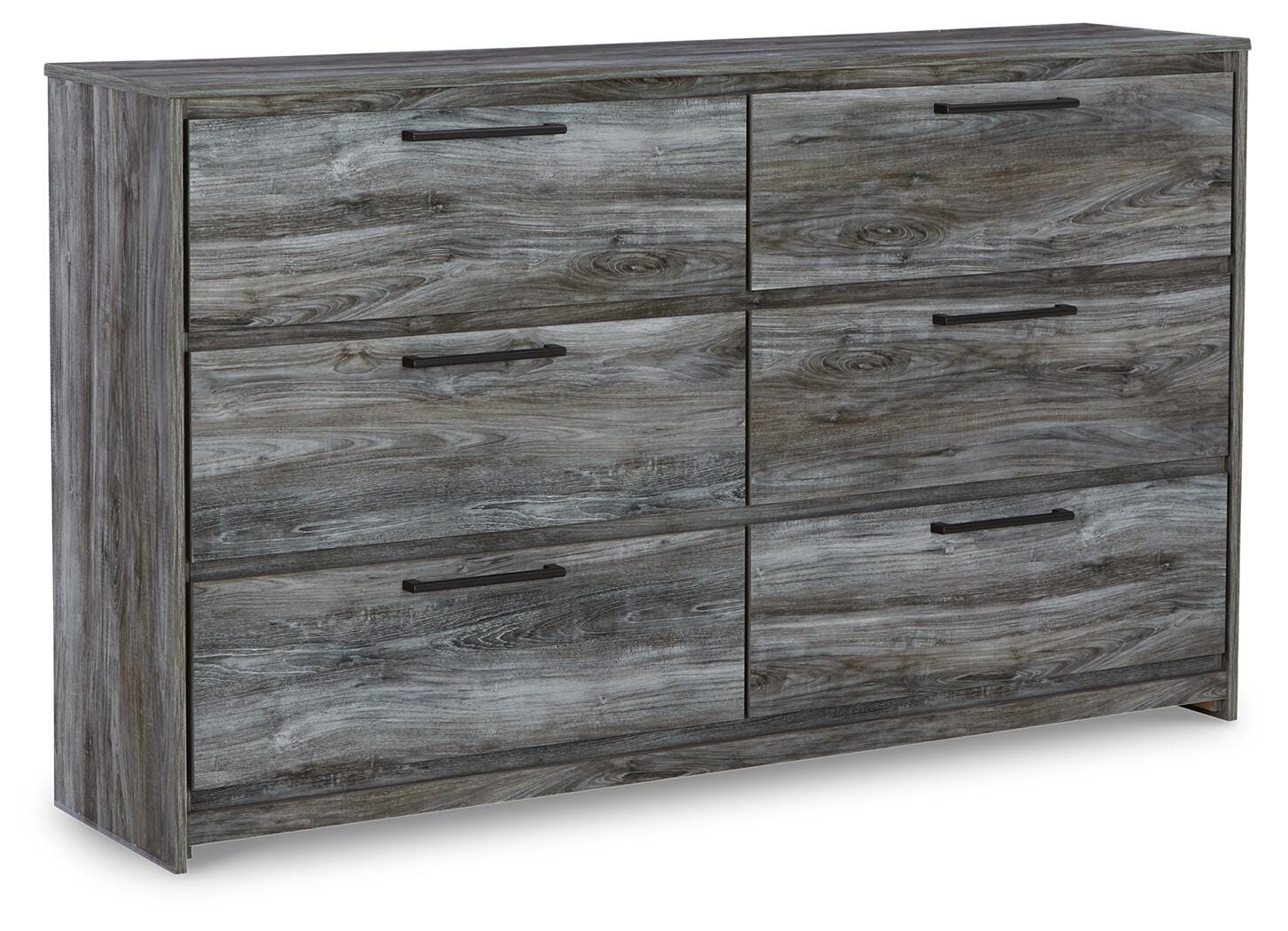 Baystorm Gray Full Panel Storage Bed, Dresser and Nightstand