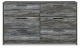 Baystorm Gray Full Panel Storage Bed, Dresser and Nightstand