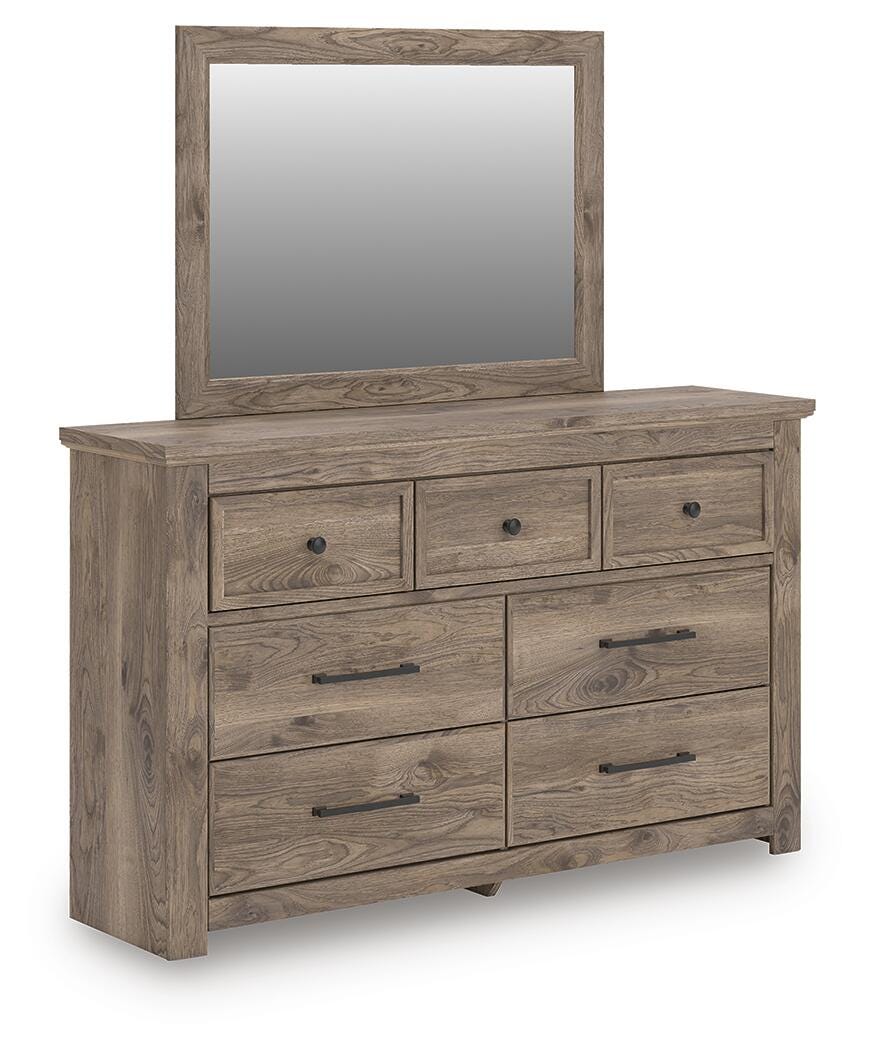 Keithland Brown Dresser and Mirror