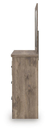 Keithland Brown Dresser and Mirror (Online Special Price)