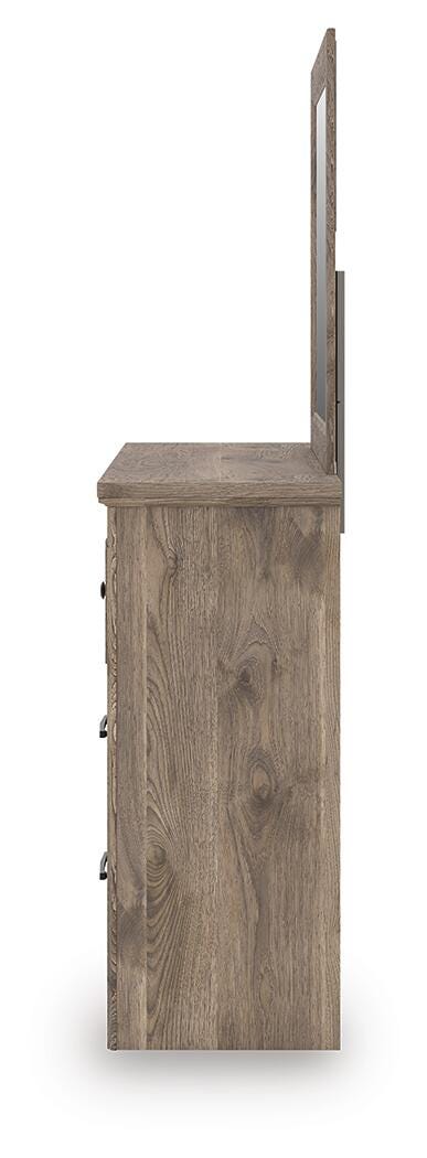 Keithland Brown Dresser and Mirror