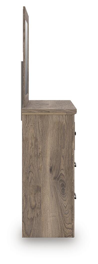 Keithland Brown Dresser and Mirror