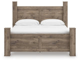 Keithland Brown King Poster Bed (Online Special Price)