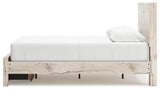 Lawroy Light Natural Queen Panel Storage Bed, Dresser, Mirror, Chest and Nightstand