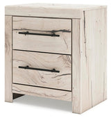 Lawroy Light Natural Queen Panel Storage Bed, Dresser, Mirror, Chest and Nightstand