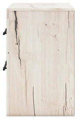Lawroy Light Natural Queen Panel Storage Bed, Dresser, Mirror, Chest and Nightstand