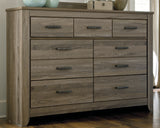 Zelen Gray Queen Panel Bedroom Set with Dresser - Ornate Home