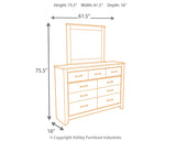 Zelen Queen/Full Panel Headboard, Dresser and Mirror - Ornate Home