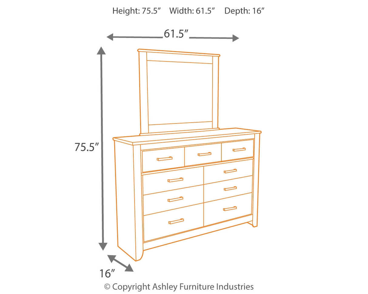 Zelen Full Panel Headboard, Dresser and Mirror - Ornate Home