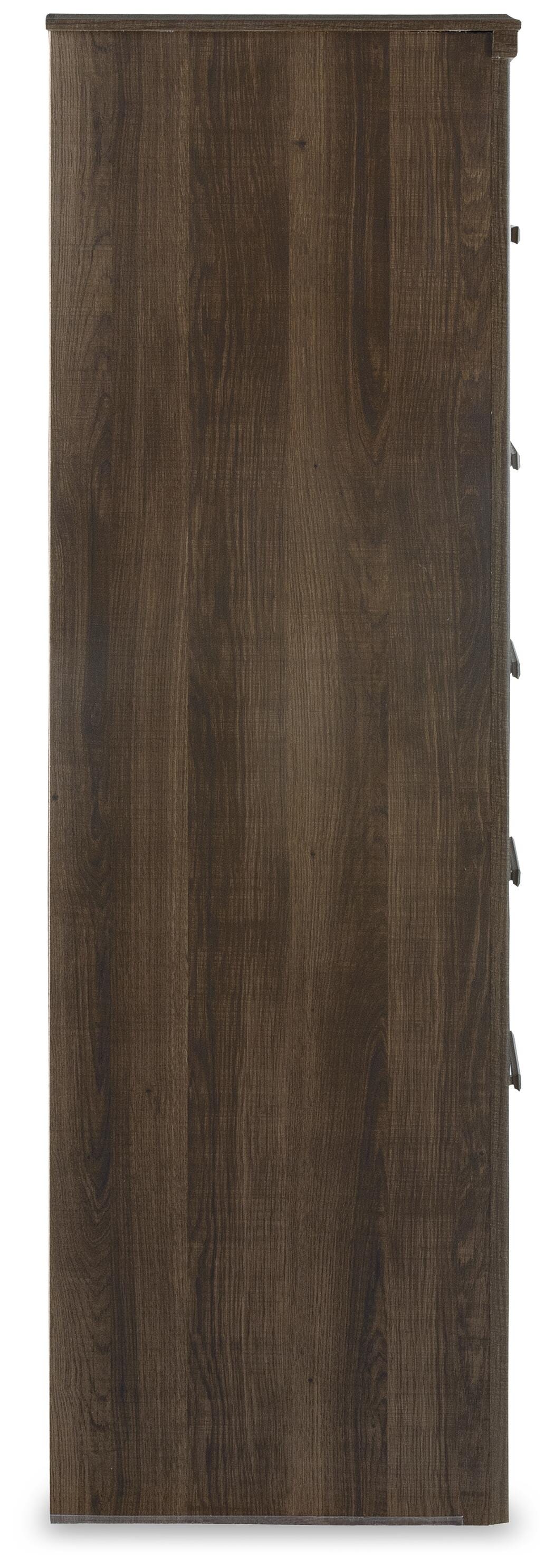 Juararo Dark Brown Chest and Nightstand