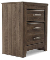 Juararo Dark Brown Dresser and Nightstand