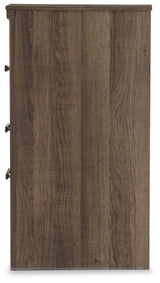 Juararo Dark Brown Chest and Nightstand
