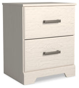 Stelsie White Full Panel Bedroom Set with Dresser, Mirror and Nightstand - Ornate Home