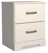 Stelsie White Queen Panel Bed, Dresser, Mirror and 2 Nightstands (Online Special Price)