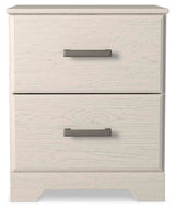 Stelsie White Queen Panel Bed, Dresser, Mirror and 2 Nightstands (Online Special Price)