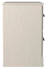 Stelsie White Queen Panel Bed, Dresser, Mirror and 2 Nightstands (Online Special Price)