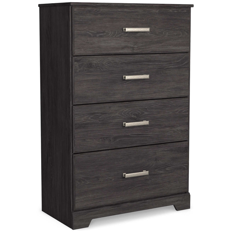 Belachime Black Chest of Drawers - Ornate Home