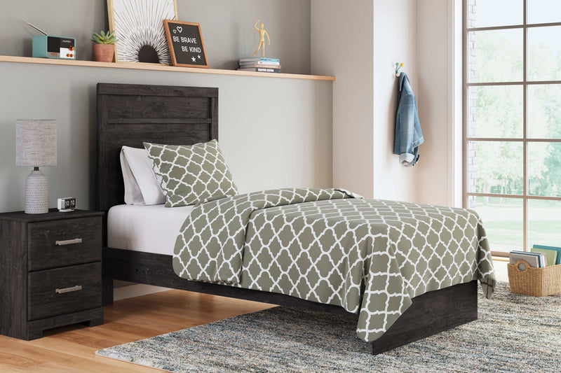 Belachime Black Twin Panel Bed - Ornate Home