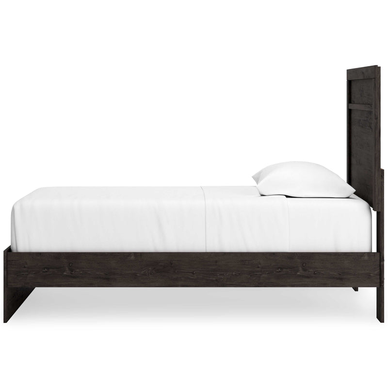 Belachime Black Twin Panel Bed - Ornate Home