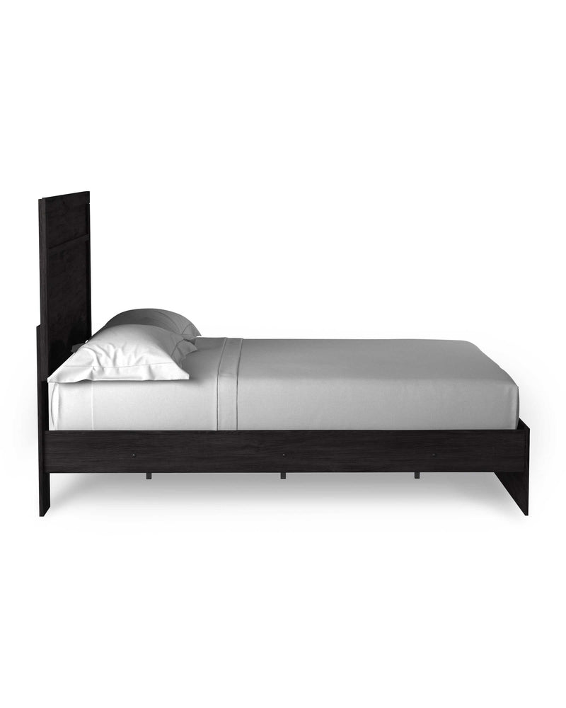 Belachime Black Queen Panel Bed - Ornate Home