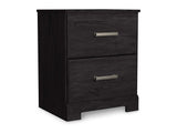 Belachime Black Nightstand - Ornate Home