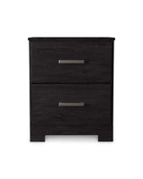 Belachime Black Nightstand - Ornate Home