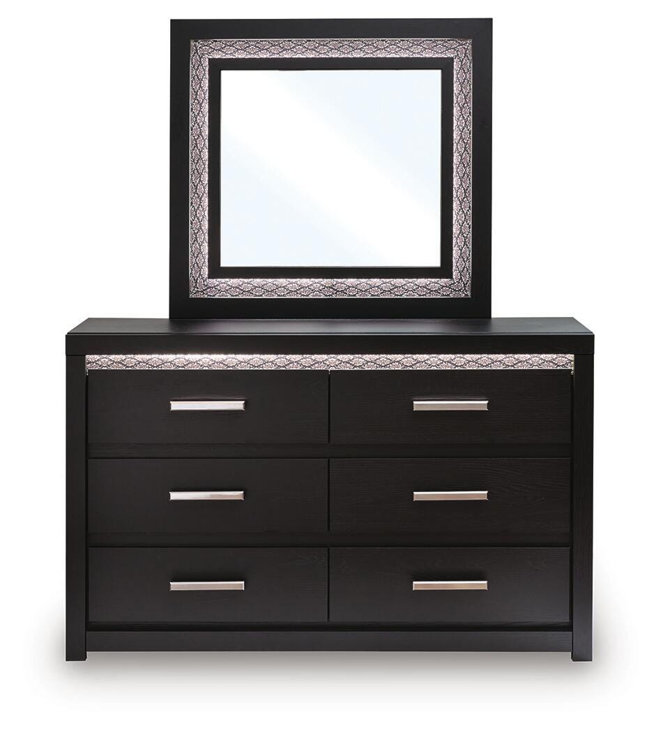 Brizmore Black Dresser and Mirror