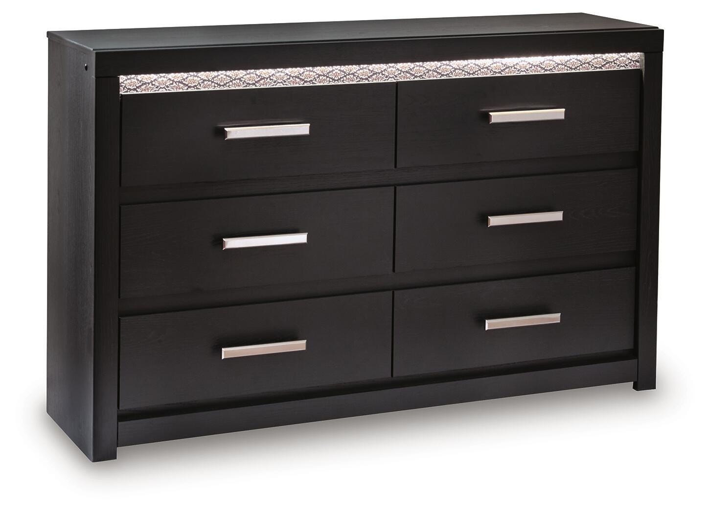 Brizmore Black Six Drawer Dresser