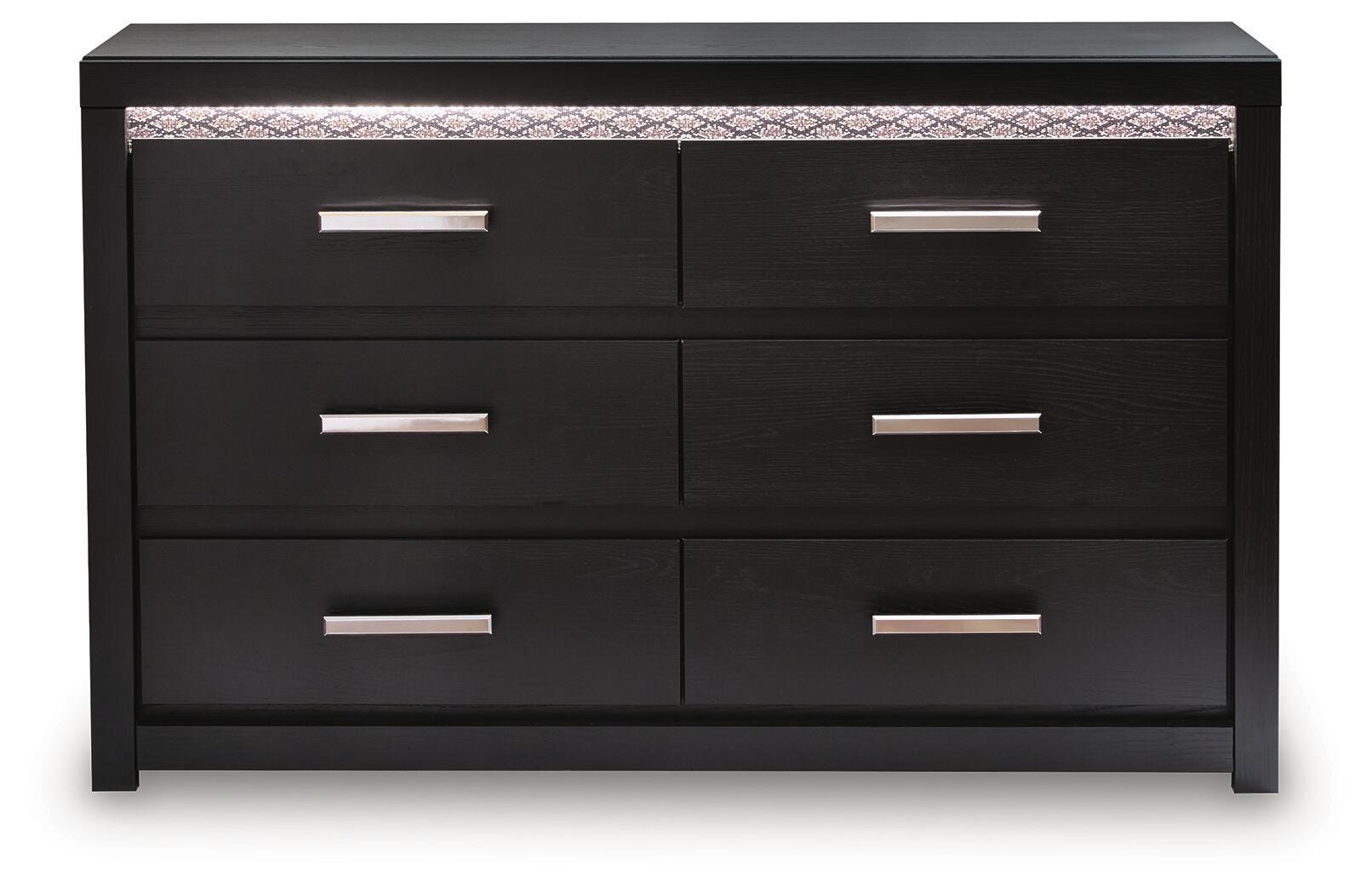 Brizmore Black Six Drawer Dresser