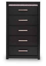 Brizmore Black Five Drawer Chest
