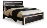 Brizmore Black King Panel Bed (Online Special Price)