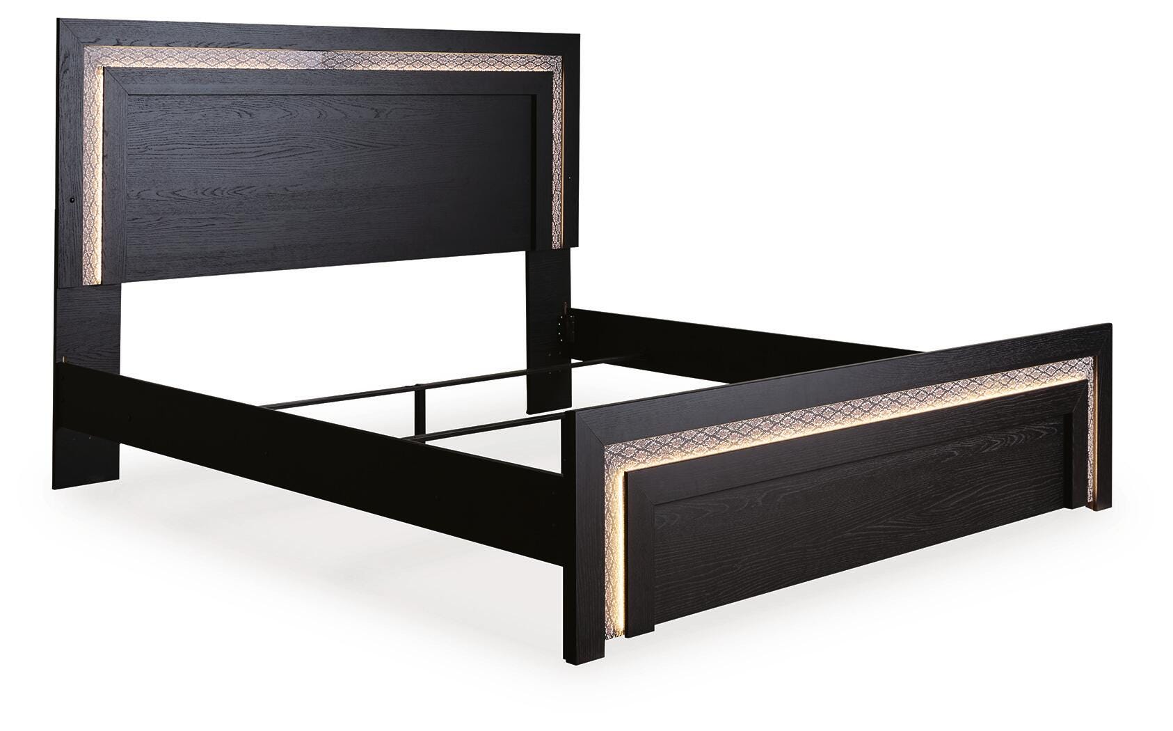 Brizmore Black King Panel Bed (Online Special Price)