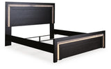 Brizmore Black Queen Panel Bed (Online Special Price)