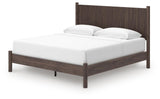 Cadmori Brown King Panel Platform Bed (Online Special Price)