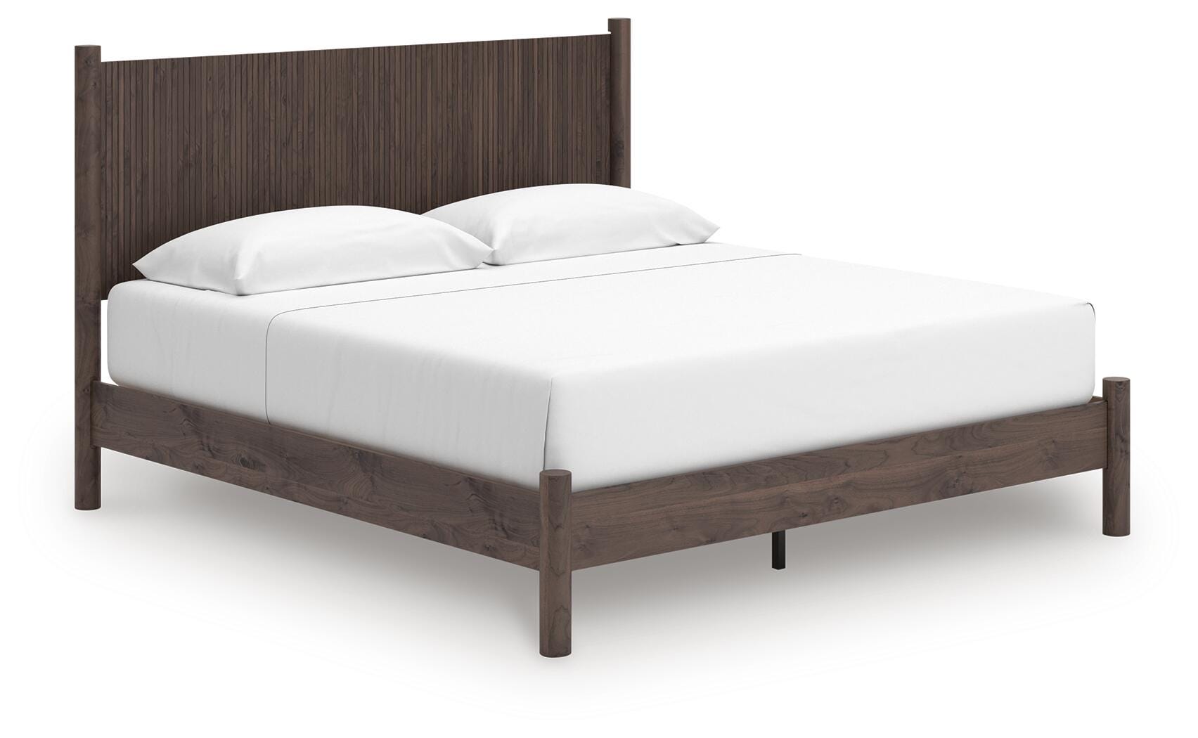 Cadmori Brown King Panel Platform Bed